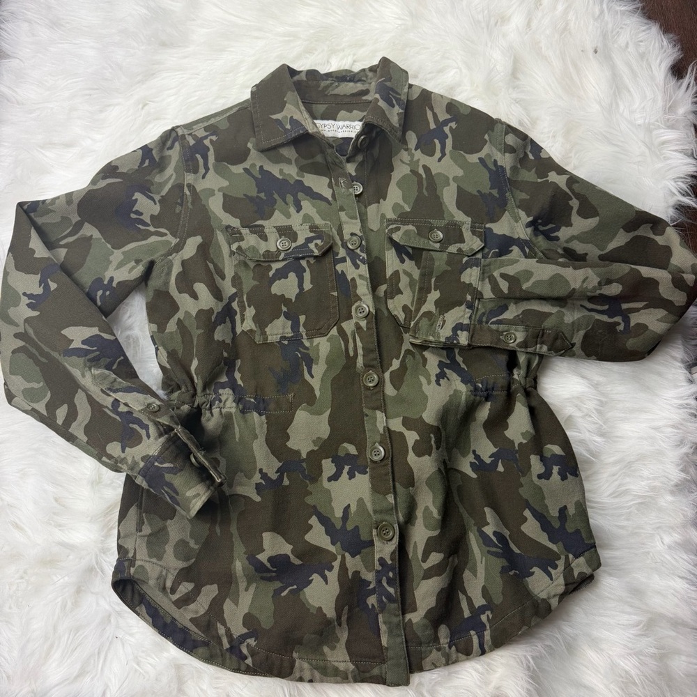 Gypsy Warrior Green Camo Jacket